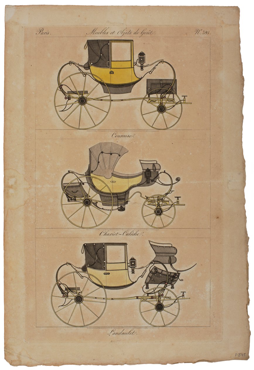 Möbel und Geschmackvolle Objekte, Nr. 32, Phaeton Simple von French School