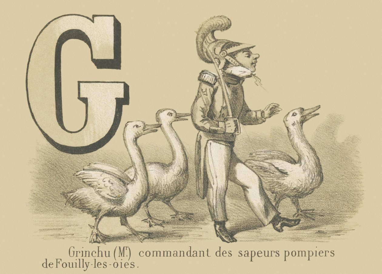 Grinchu (Herr) Kommandant der Feuerwehr von Fouilly-les-Oies von French School