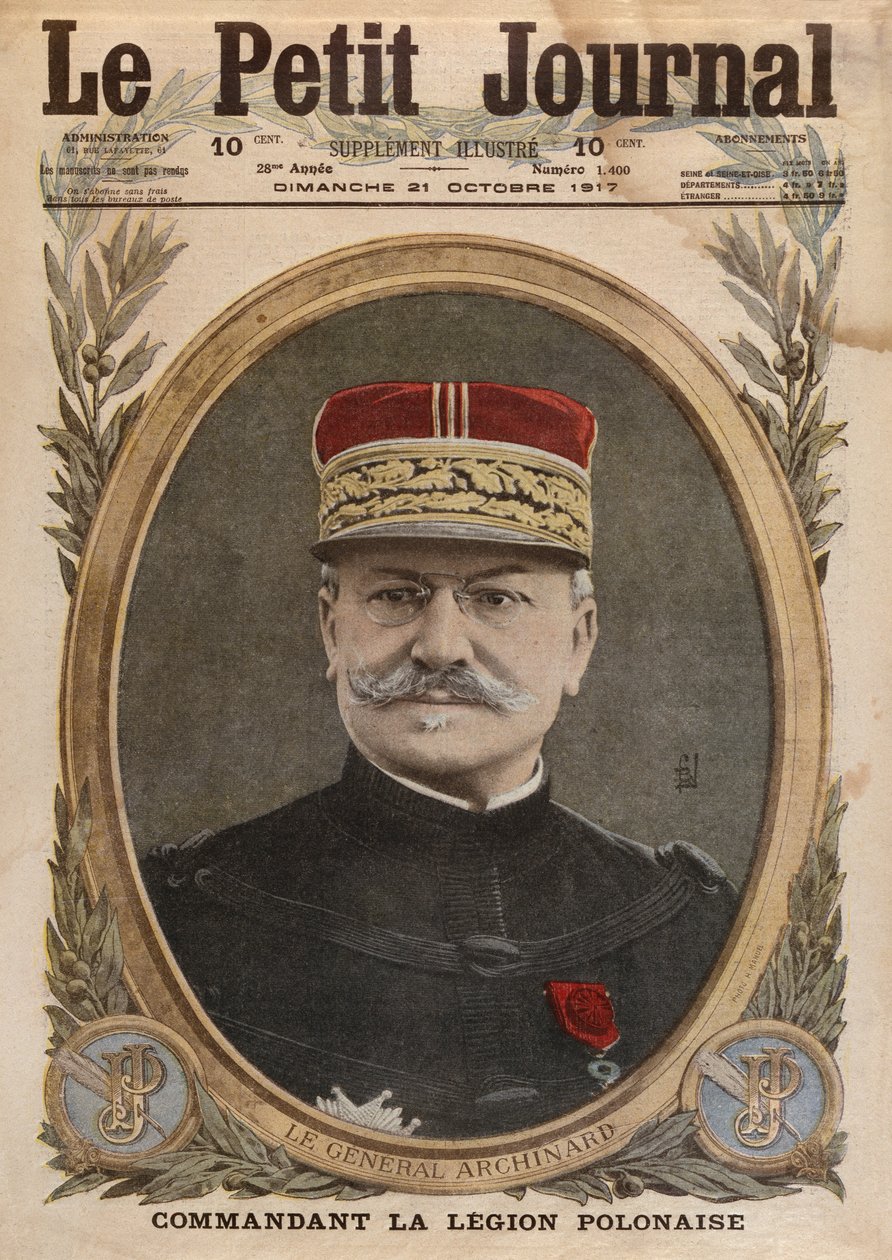General Louis Archinard, Titelillustration aus Le Petit Journal, supplement illustre, 21. Oktober 1917 von French School