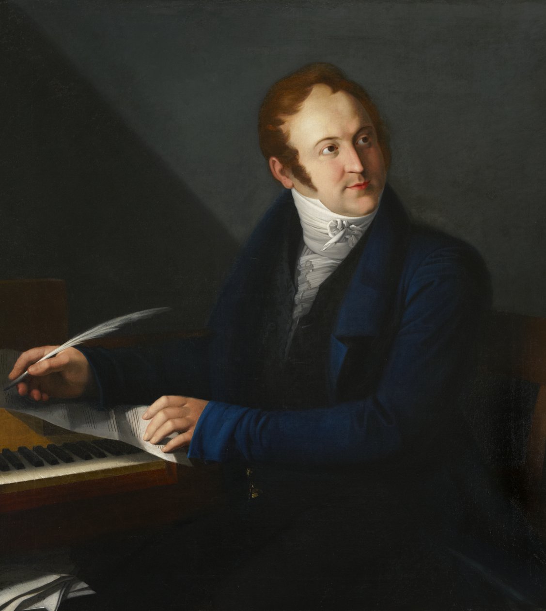 Gioacchino Antonio Rossini, ca. 1824 von French School