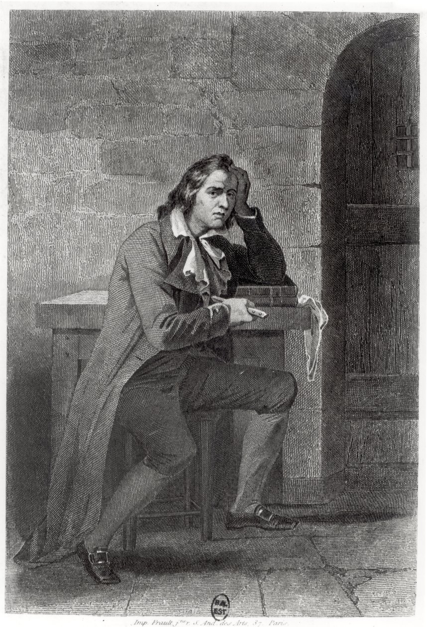 Gracchus Babeuf (1760-97) ersticht sich selbst von French School
