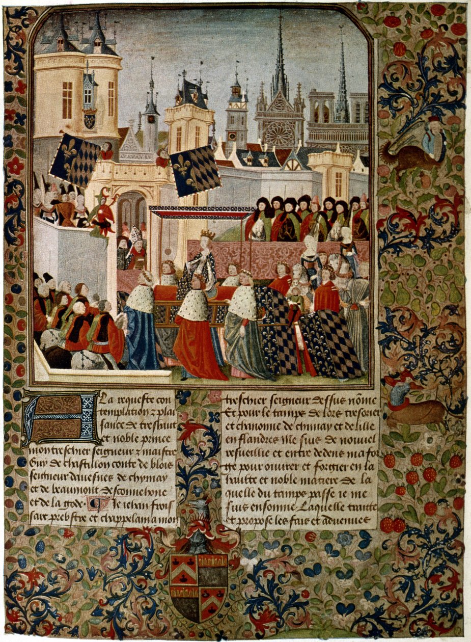 Einzug von Königin Isabella, entfremdete Gemahlin von Edward II., in Paris im Jahr 1325 von French School