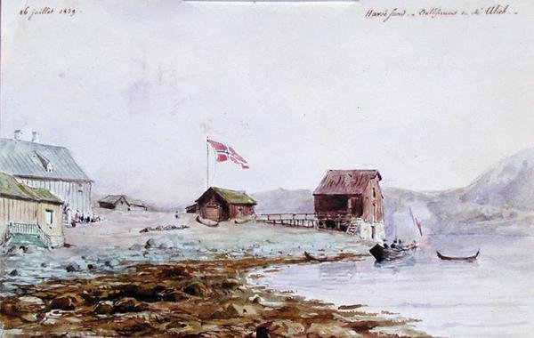 Havoysund Hafen in Norwegen von French School