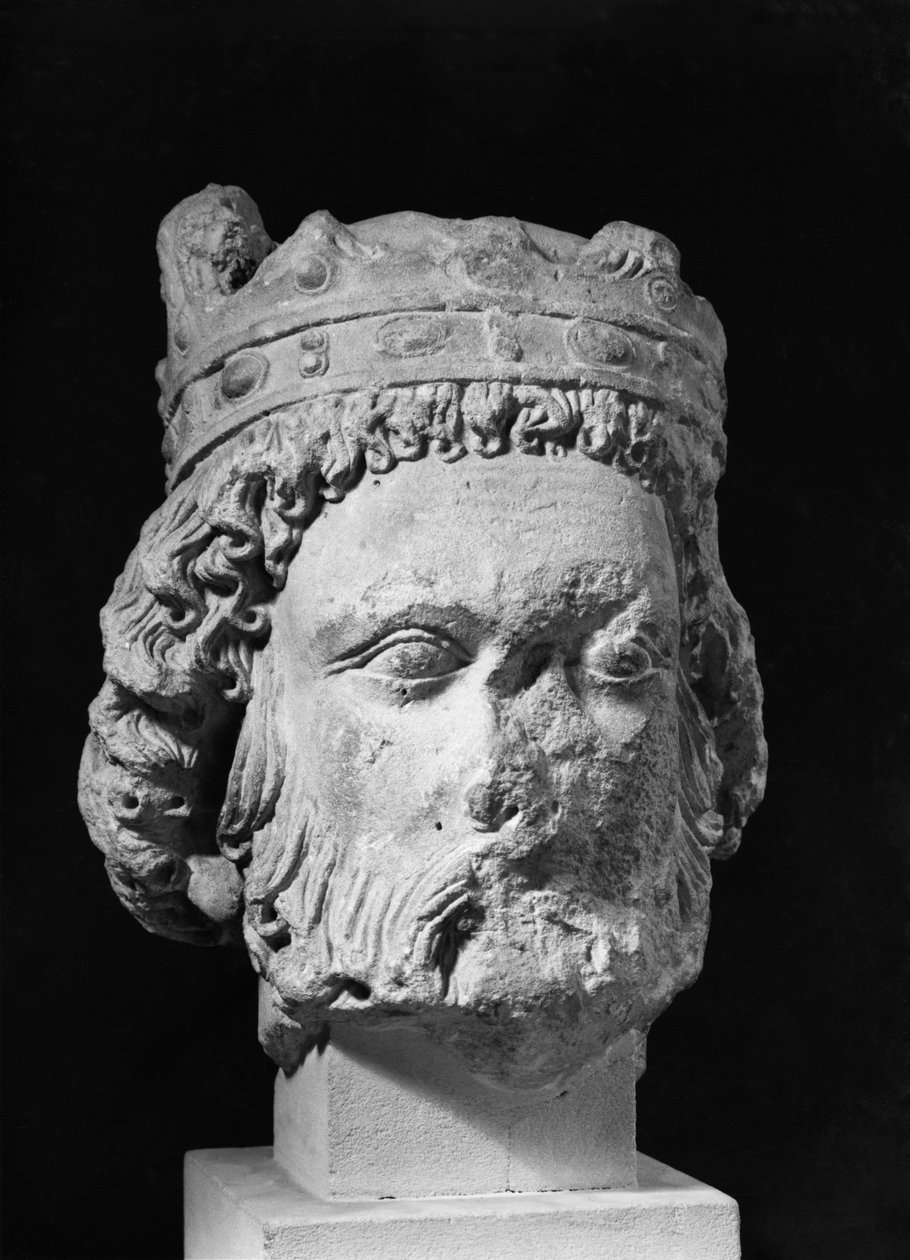 Kopf von Chlothar I., König der Franken, genannt der Alte von French School