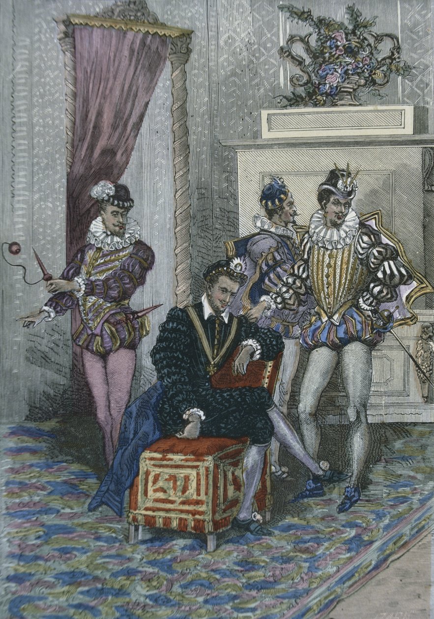 Henri III (1551-89) und seine Favoriten von French School