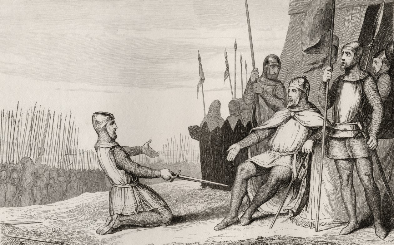 Heinrich I. (1008-60) begnadigt seinen Bruder Robert-Le-Vieux, aus 