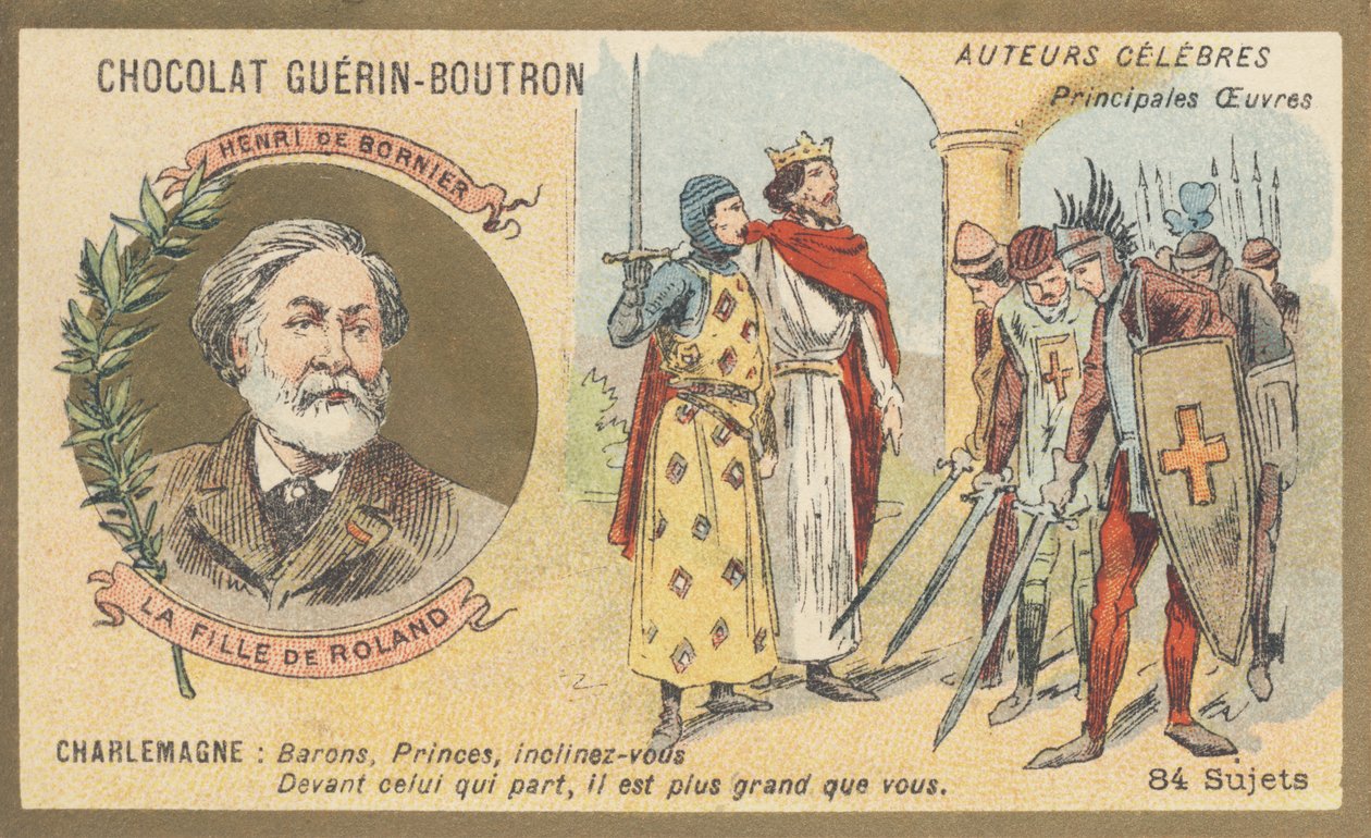 Henri de Bornier (1825-1901), Dramatiker, Dichter, französischer Schriftsteller, Autor von „La fille de Roland“, Drama in 4 Akten von French School