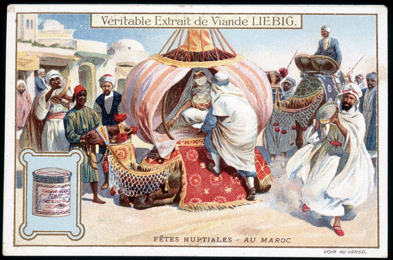 Flitterwochen in Marokko - Chromo. Liebig, um 1895 von French School