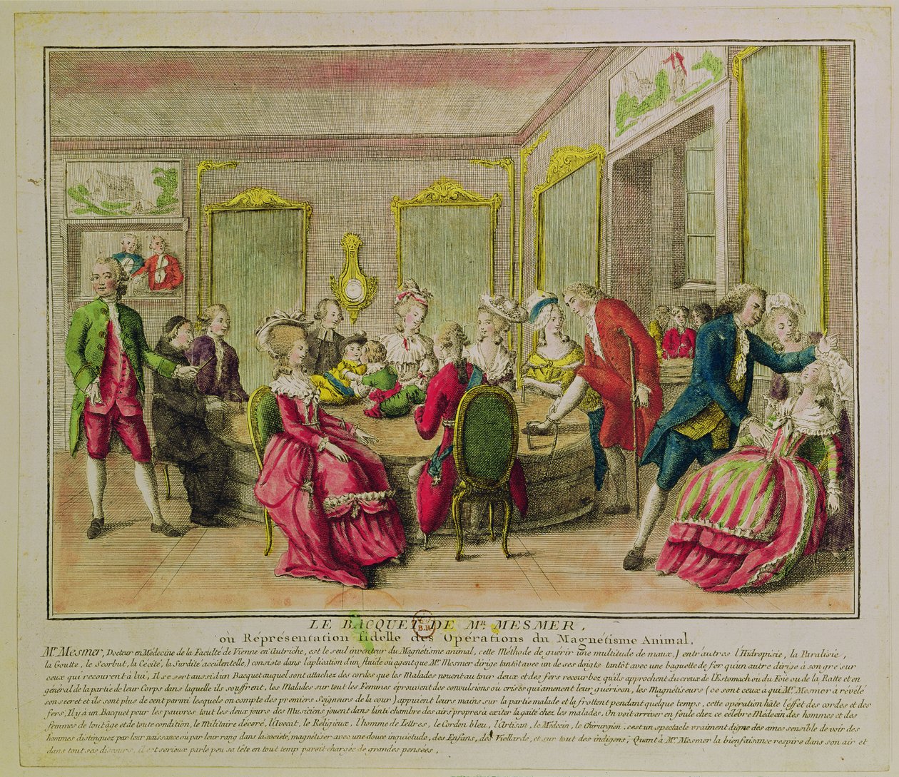 Hypnosesitzung mit Franz Anton Mesmer von French School