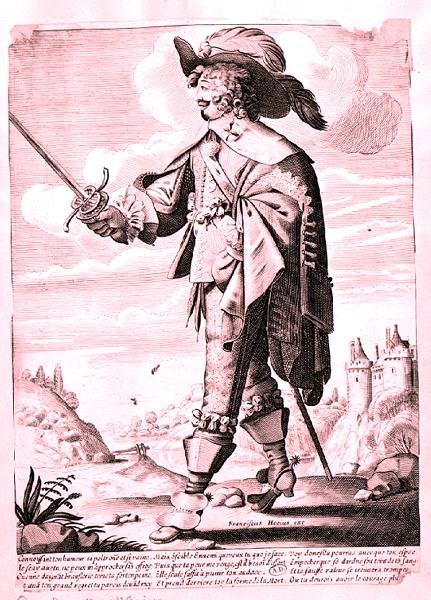 Illustration eines Soldaten unter der Herrschaft von Ludwig XIII (1601-43) von French School