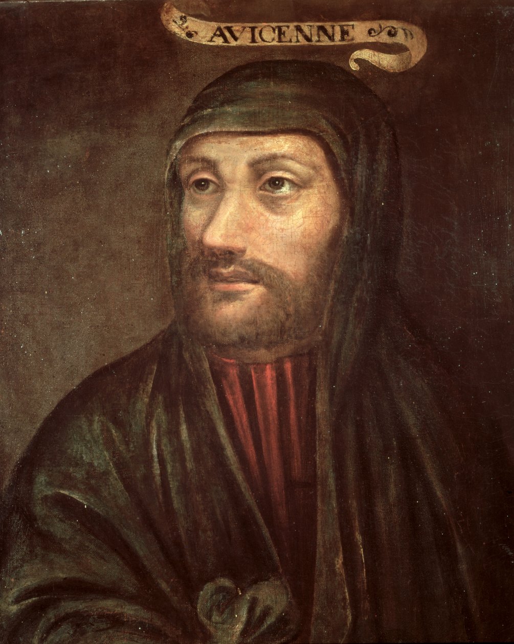 Imaginäres Porträt von Avicenna (Ibn Sina) (ca. 992-1037) von French School