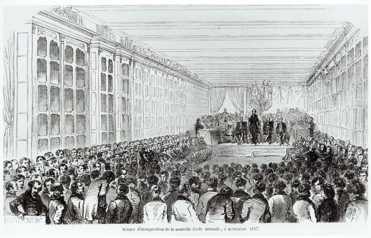 Einweihung der Ecole Normale Superieure in Paris, aus Les Tableaux de Paris von Texier, 1852 von French School
