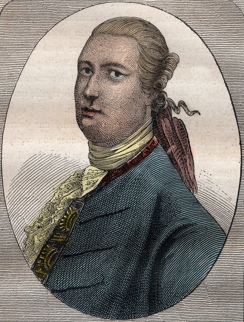 James Bruce, schottischer Reisender und Reiseschriftsteller (1730-1794) - James Bruce, schottischer Diplomat, Entdecker und Geograph (1730-1794) - Illustration aus „Die großen Seefahrer des 18. Jahrhunderts“ von French School