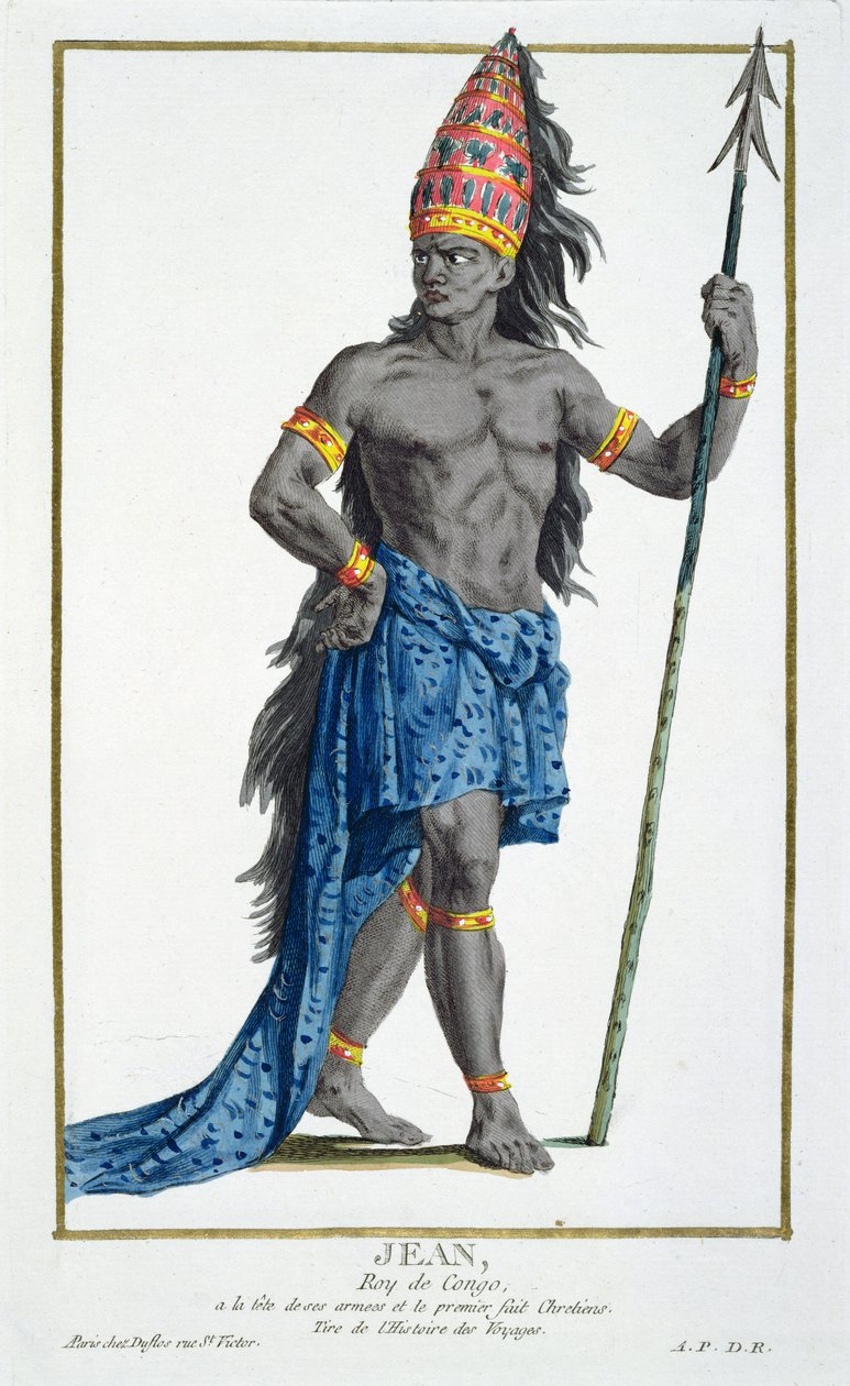 Jean, König des Kongo, graviert von Pierre Duflos (1742-1816), 1780 von French School