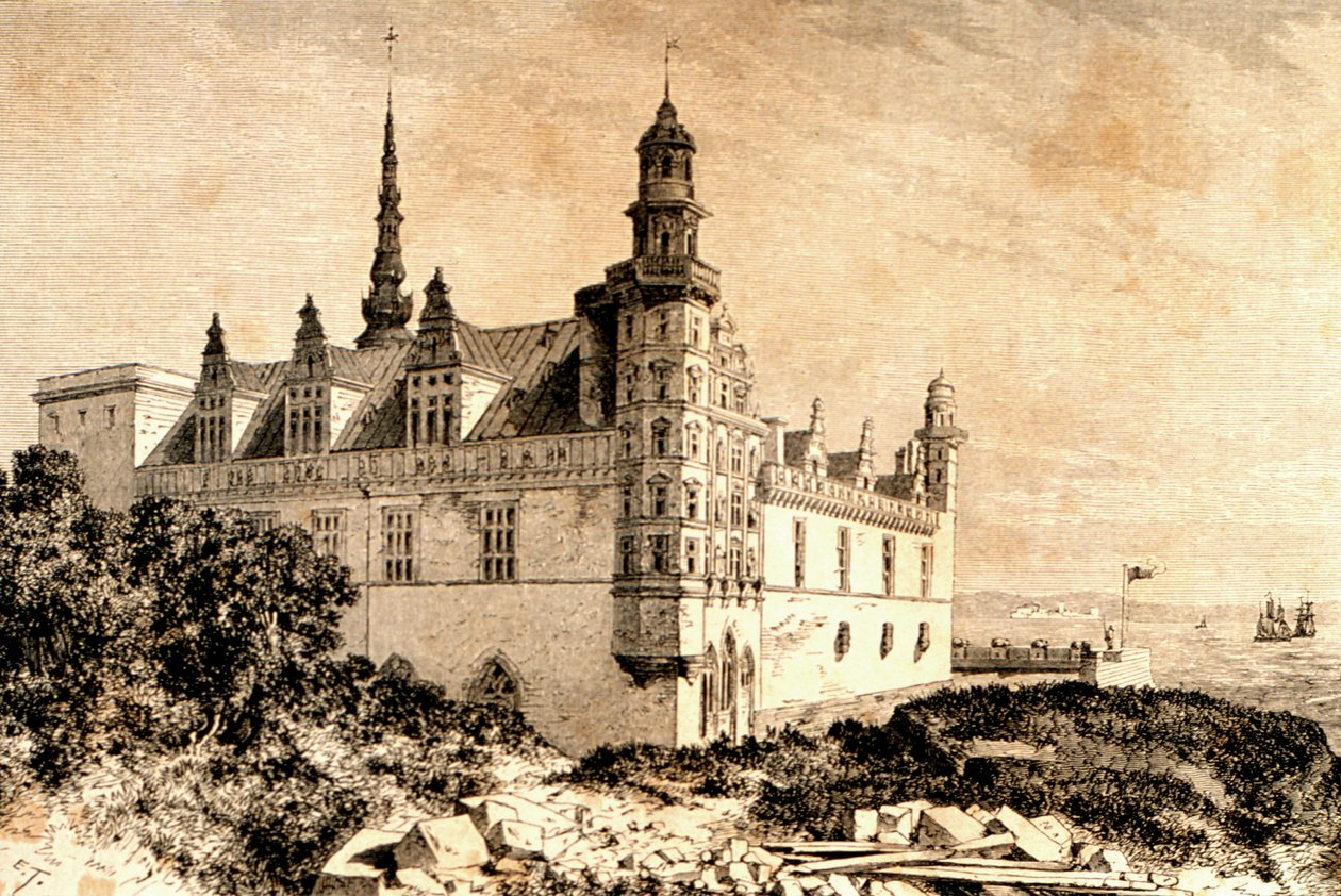 Schloss Kronborg, Hillerød, Dänemark, 1850er Jahre, aus `La Tour du Monde, veröffentlicht in Paris, 1860er Jahre von French School