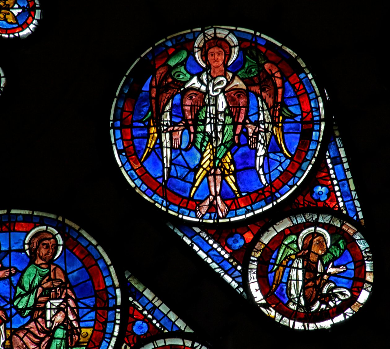 Jüngstes Gericht: Ein Seraphim und ein Engel von French School