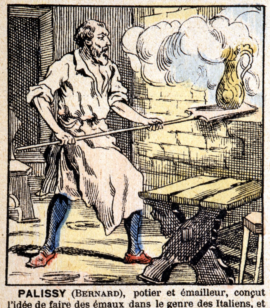 Der Töpfer und Emailleur Bernard Palissy - Epinal-Bild, hrsg. Pellerin von French School