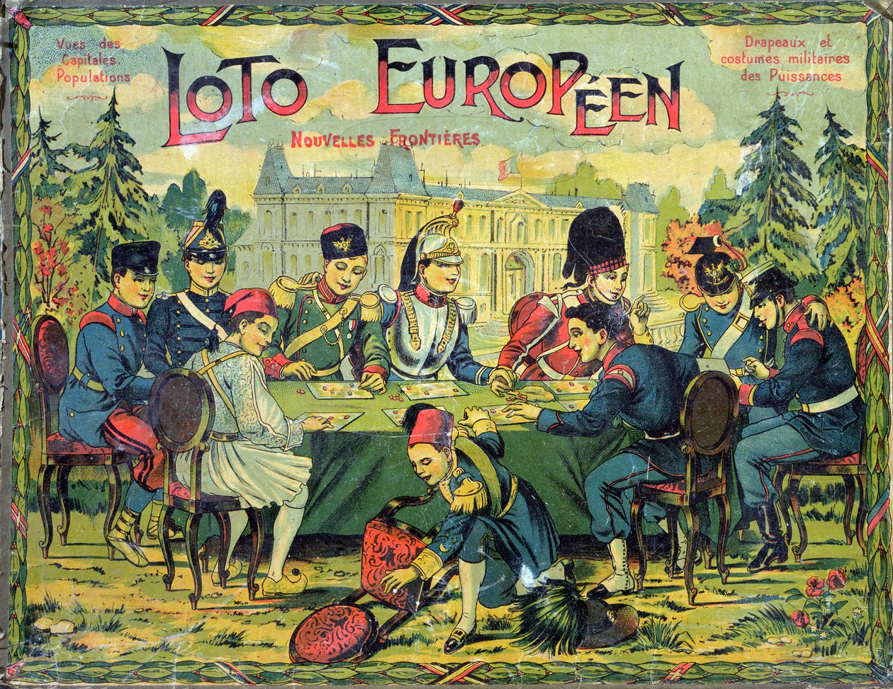 Loto Europeen, französische Version des Lotto-Spiels für Kinder, ca. 1900 von French School