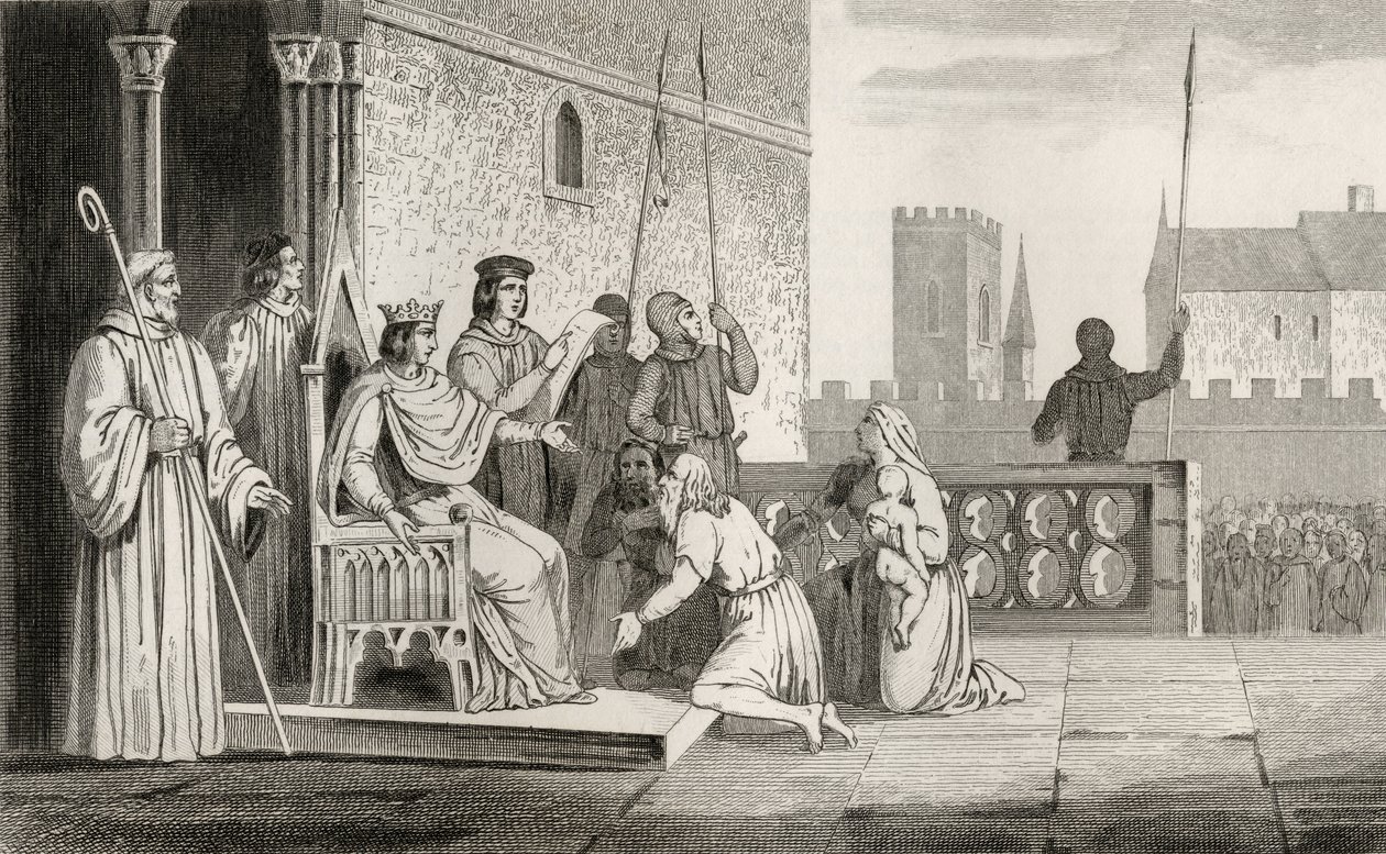 Ludwig X. (1289-1316) der Unartige befreit die Leibeigenen, aus 