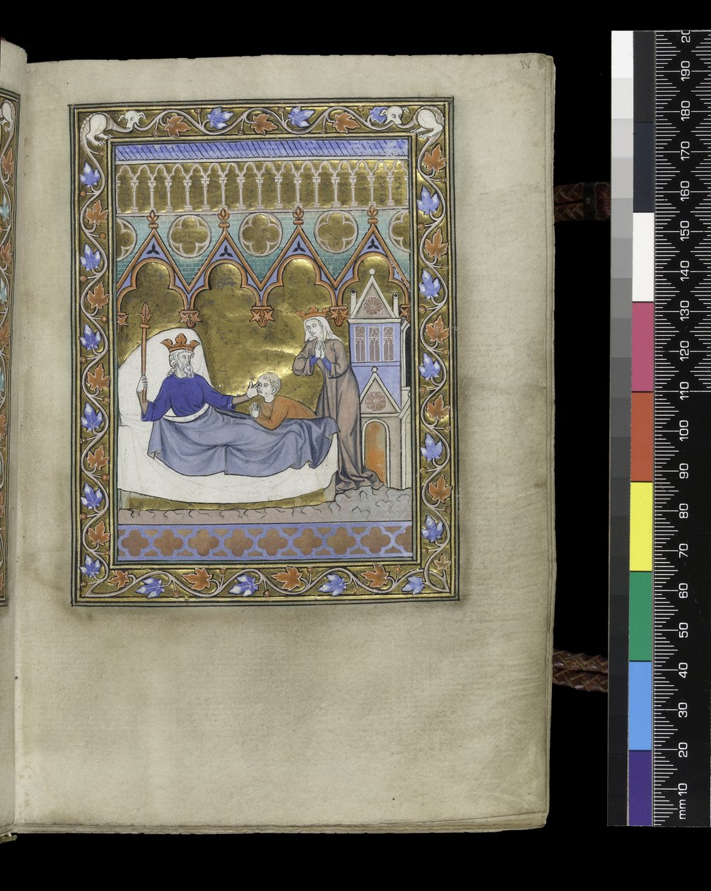 Folio aus dem Psalter und Stundenbuch von Isabella von Frankreich, Paris, ca. 1265-70 von French School