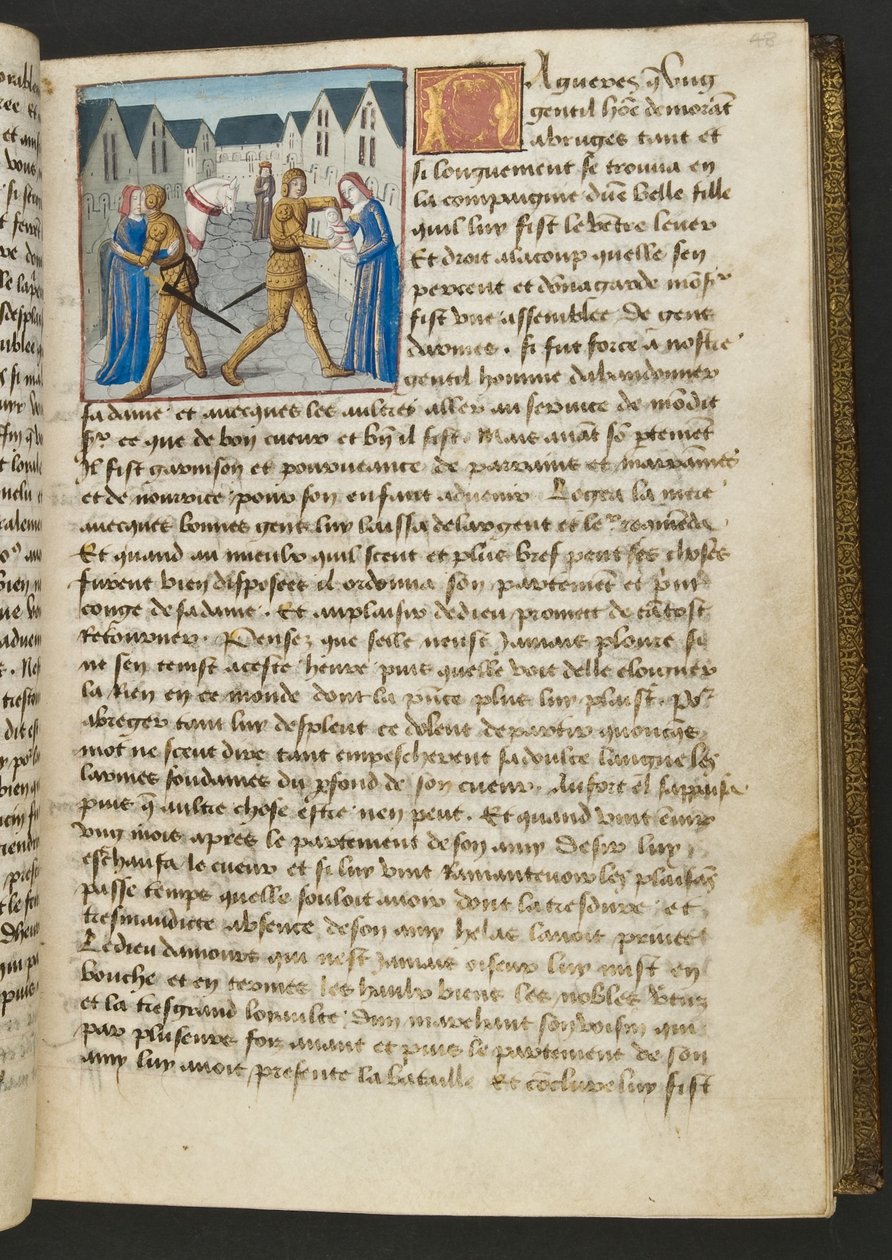 Seite aus Cent Nouvelles Nouvelles, ca. 1461-62 von French School