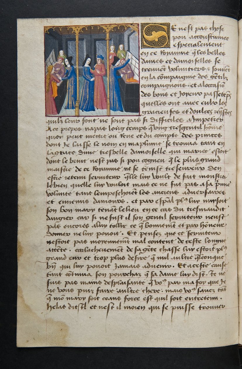 Seite aus Cent Nouvelles Nouvelles, ca. 1461-62 von French School