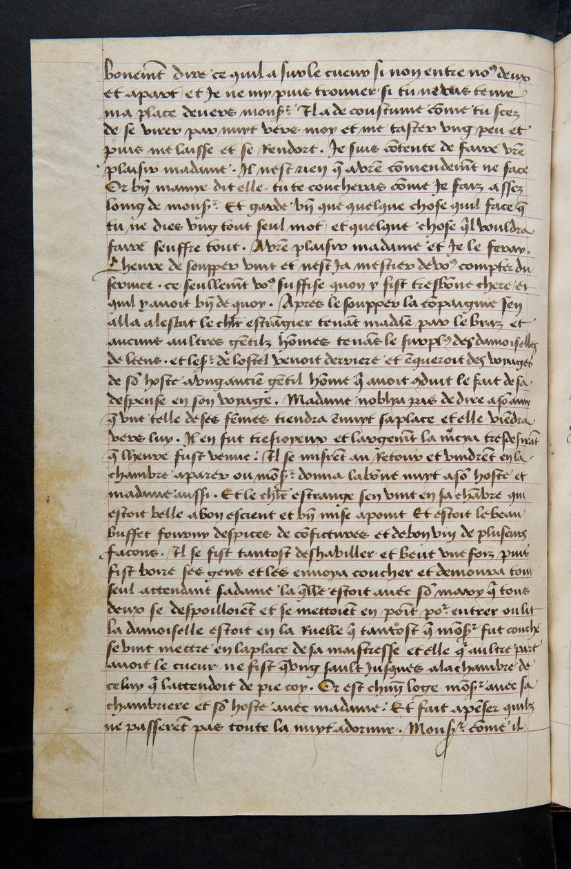 Seite aus Cent Nouvelles Nouvelles, ca. 1461-62 von French School