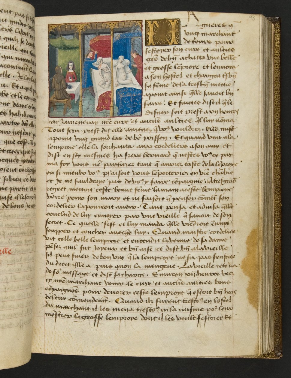 Seite aus Cent Nouvelles Nouvelles, ca. 1461-62 von French School