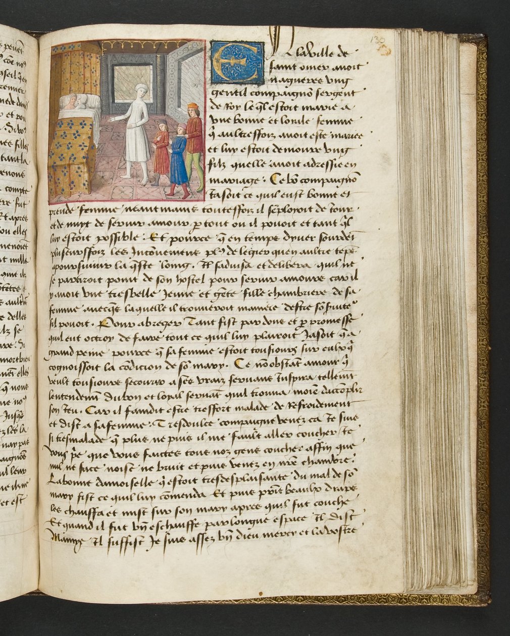 Seite aus Cent Nouvelles Nouvelles, ca. 1461-62 von French School