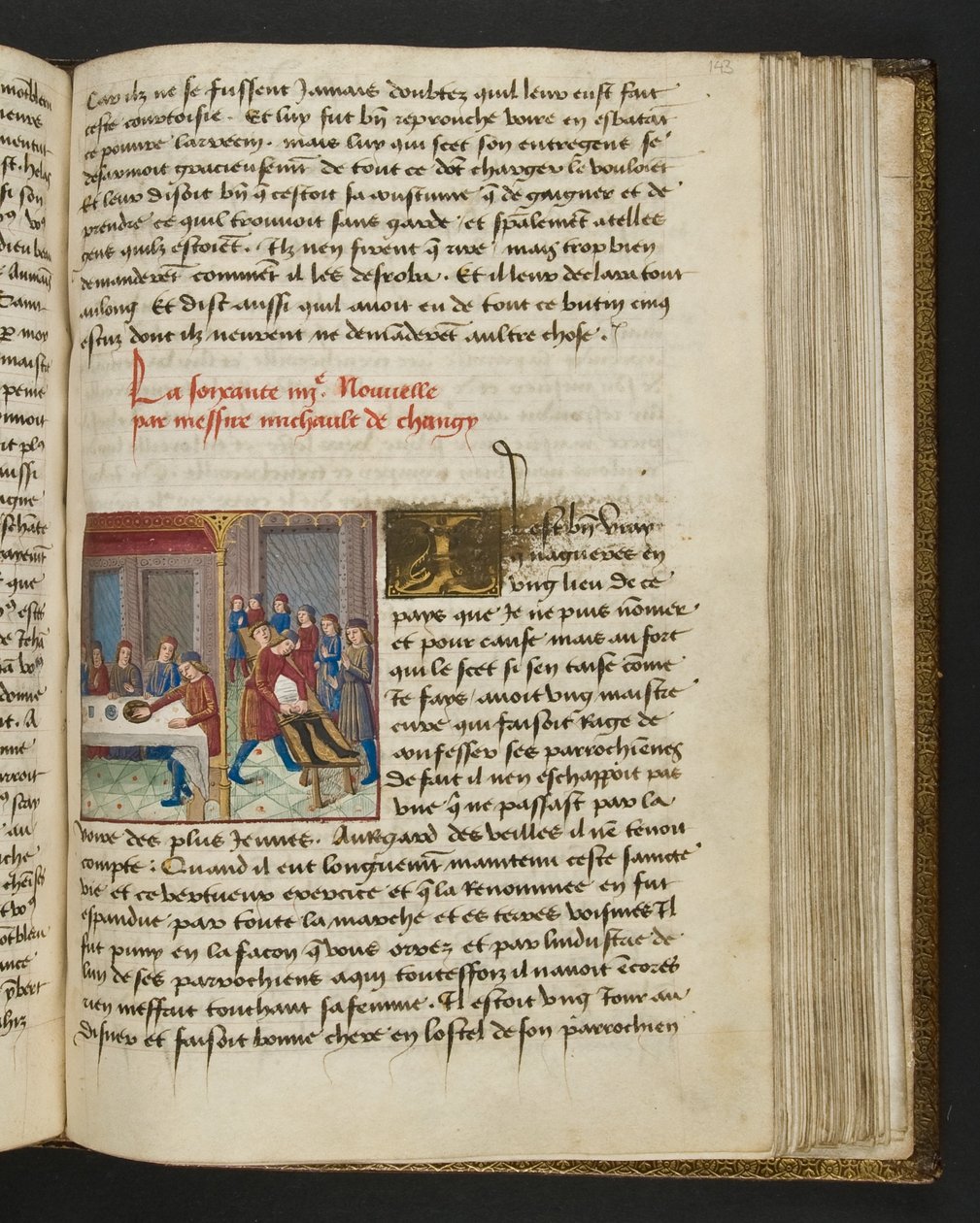 Seite aus Cent Nouvelles Nouvelles, c.1461-62 von French School