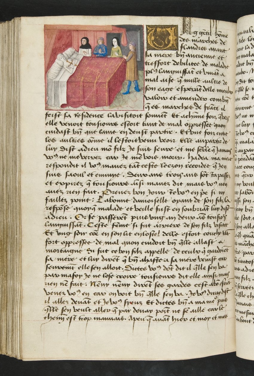 Seite aus Cent Nouvelles Nouvelles, c.1461-62 von French School