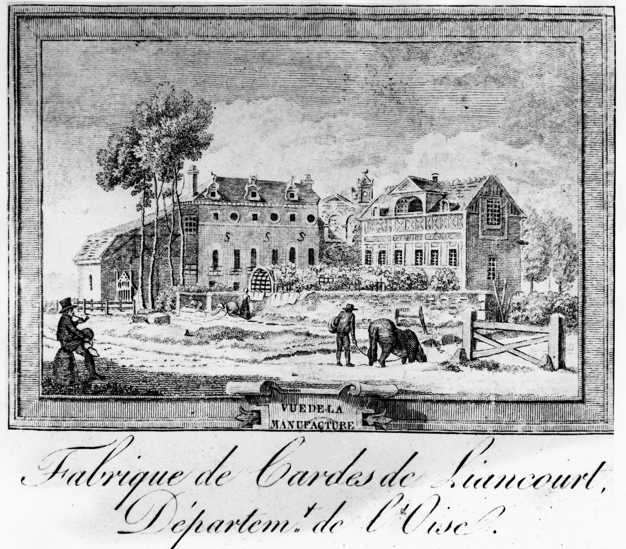 Herstellung, Herzog von La Rochefoucauld in Liancourt; Schnurfabrik von Liancourt, Dept de l