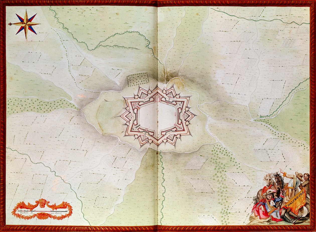 Karte von Phalsbourg, aus dem Atlas de Louis XIV von French School