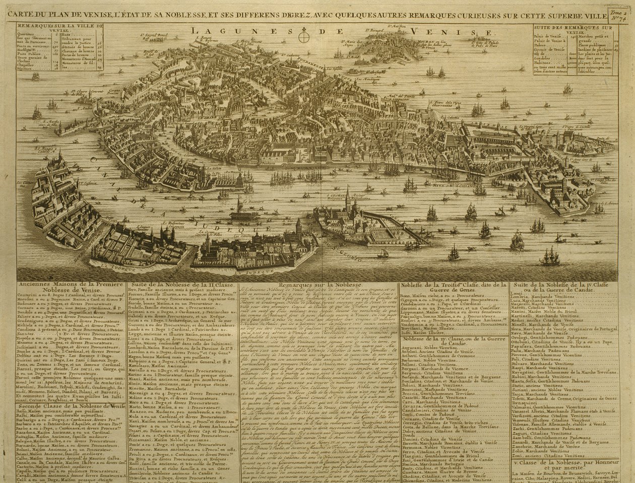 Karte von Venedig, veröffentlicht von H. Chatelain in Amsterdam, 1728 von French School