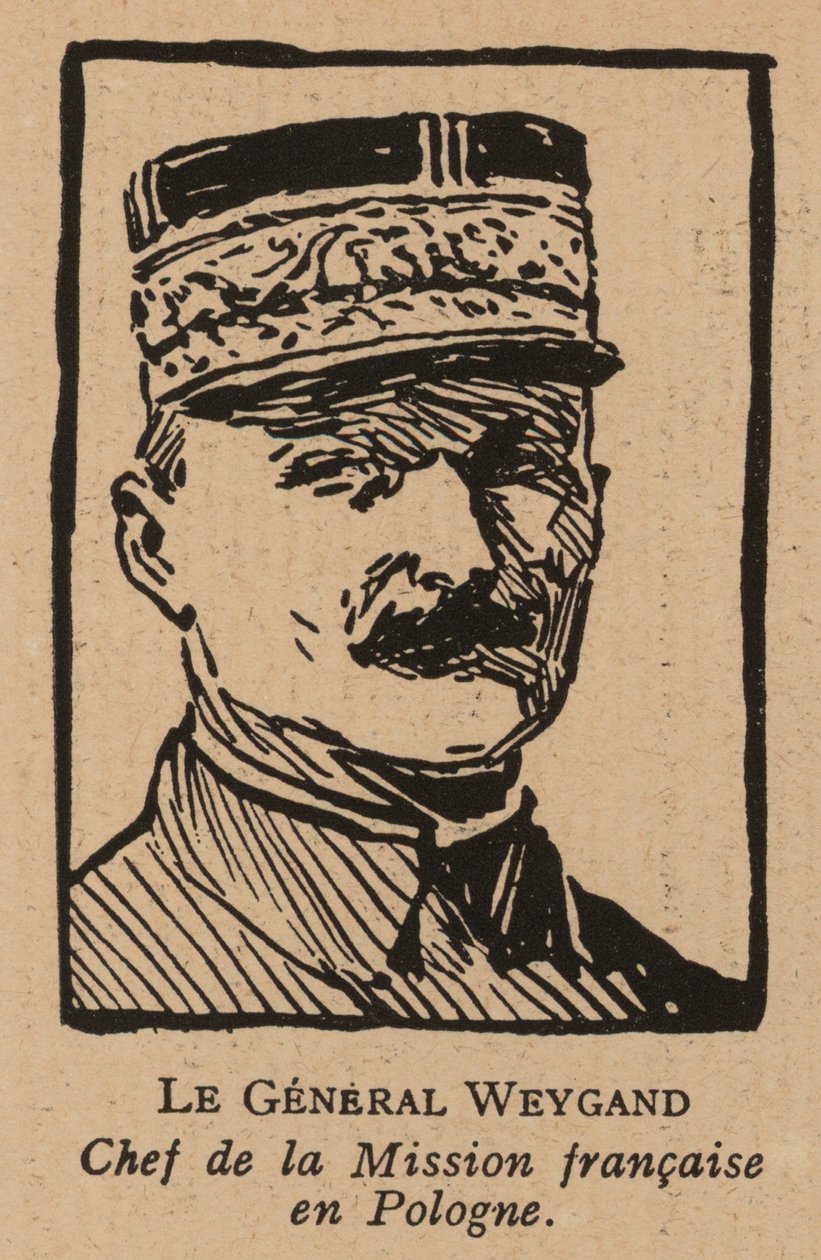 Maxime Weygand, französischer General und Mitglied der Interalliierten Mission zur Unterstützung der Zweiten Polnischen Republik im Polnisch-Sowjetischen Krieg 1920 von French School