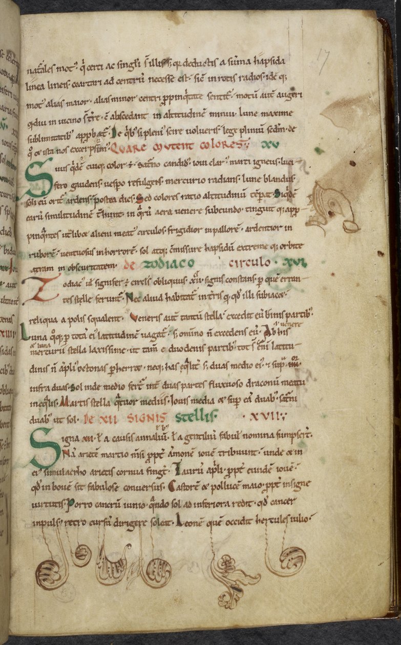 Vermischte Werke über Computus und Astronomie, Royal MS 13 A XI von French School