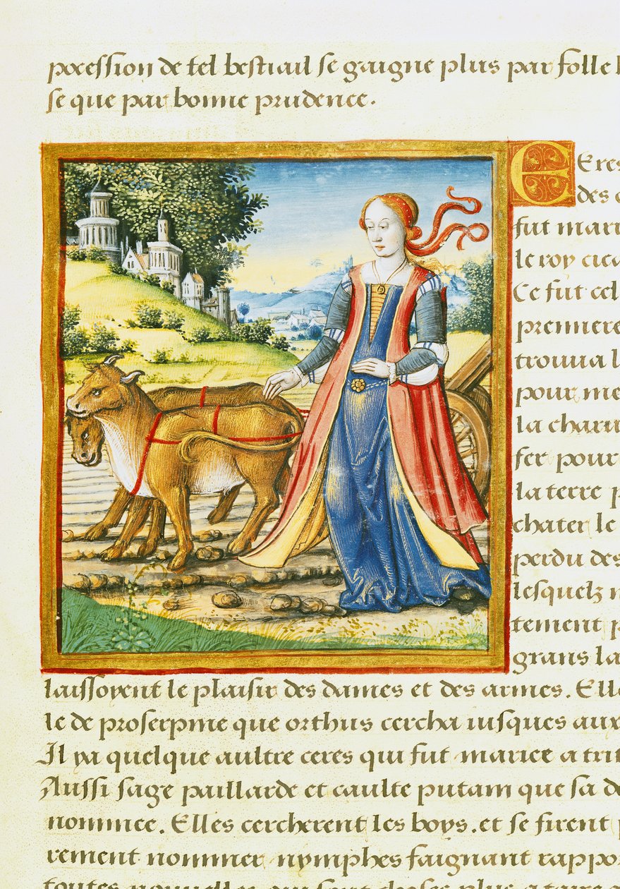 Ms 17 Ceres, aus Vie des Femmes Celebres, um 1505 von French School