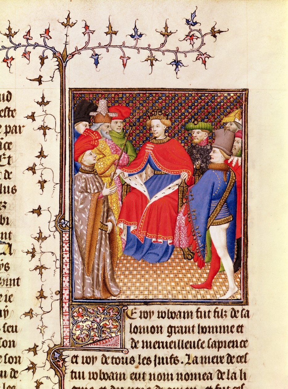 Ms 5193 Fol.52r Rosane antwortet den Gesandten des Volkes, aus der Jean Sans Peur Ausgabe von De Casibus virorum illustrium von Giovanni Boccaccio (1313-75) ca. 1410 von French School
