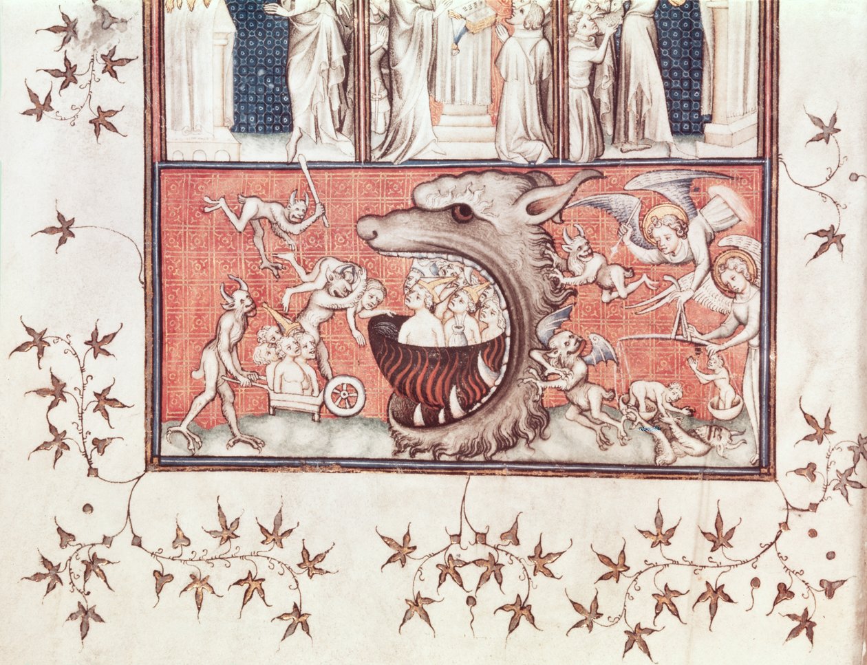 Ms Fr 22912 Fol.2v Detail der Hölle, aus 