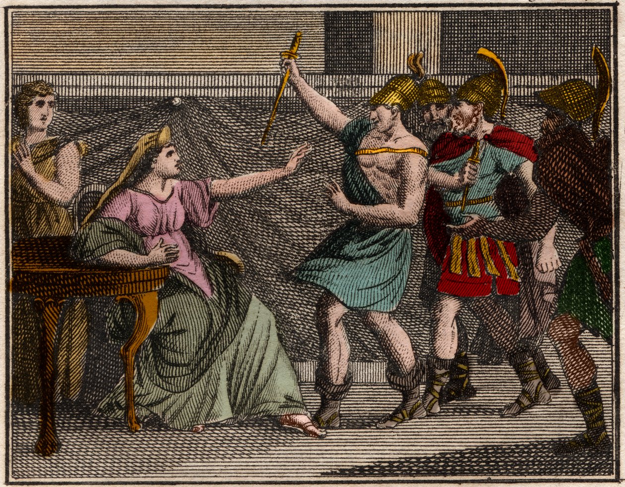 Mord an Olympias (Mutter von Alexander dem Großen) von French School