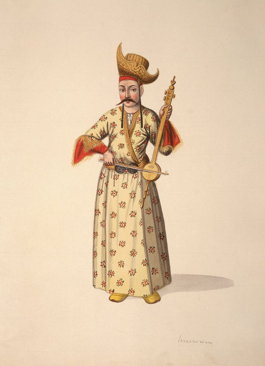 Musiker, osmanische Periode, drittes Viertel des 18. Jahrhunderts von French School