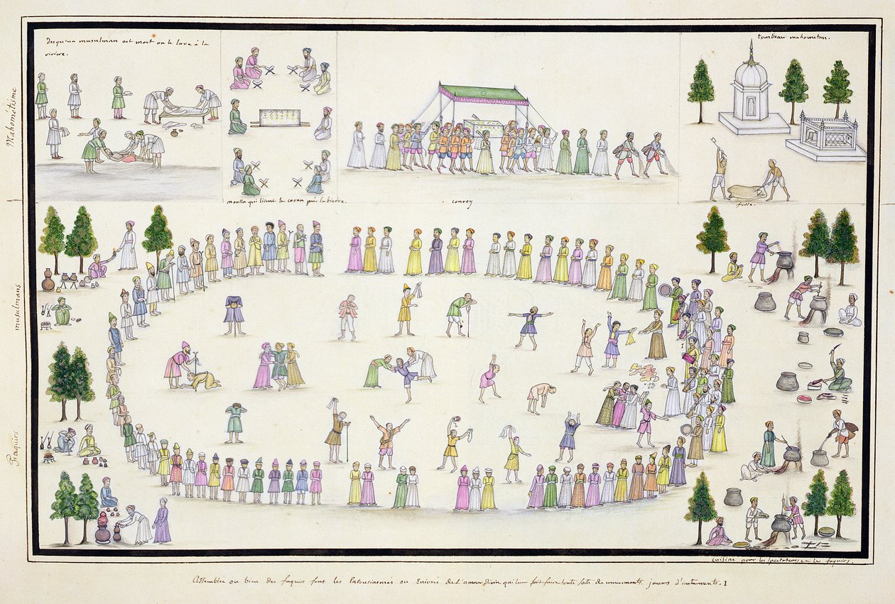Muslimische Feste einschließlich des Endes des Ramadan aus dem Gentil-Album, veröffentlicht 1774 von French School