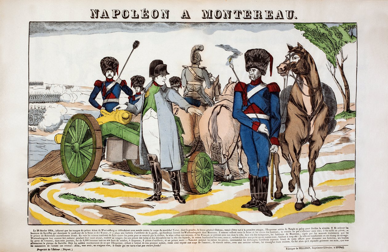 Napoleon in Montereau am 28. Februar von French School