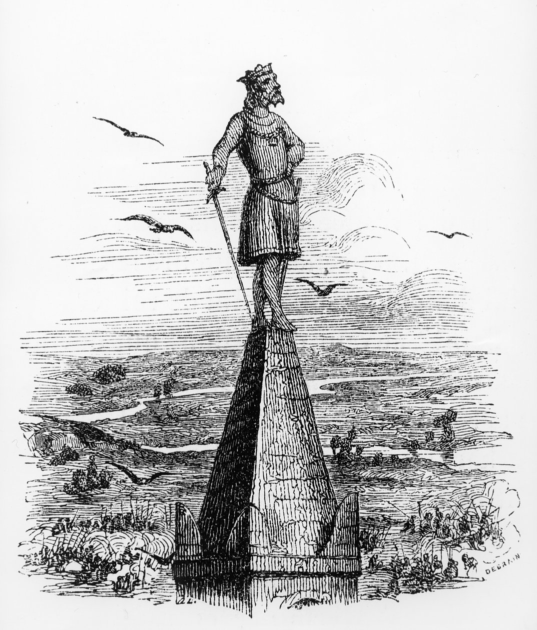 Nominoe, erster Herzog der Bretagne, Illustration aus La Bretagne Ancienne et Moderne von Pitre Chevalier, ca. 1840 von French School