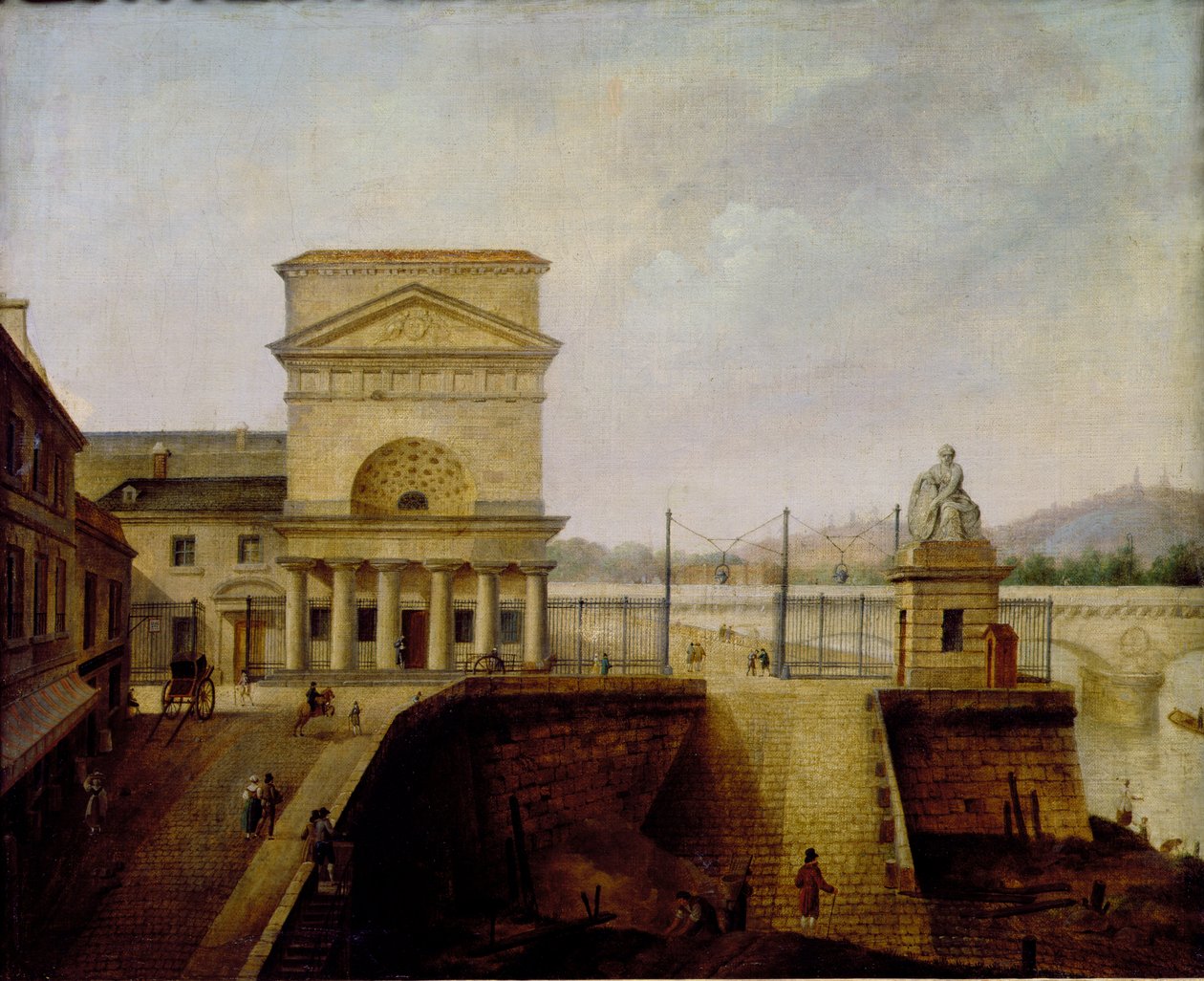 Normandie-Barriere, nahe der Iena-Brücke, vor 1860 von French School