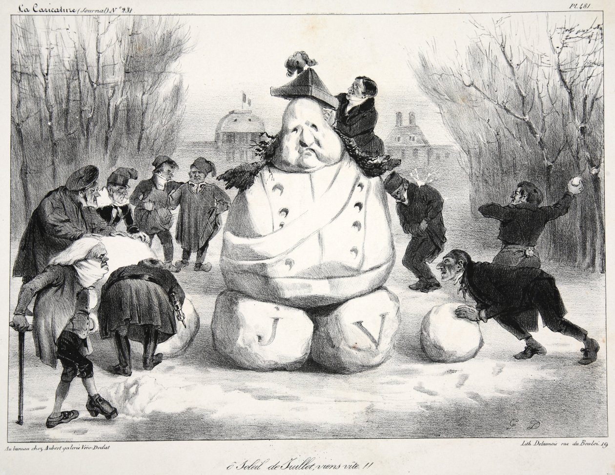 O soleil de Juillet, viens vit!!, veröffentlicht 1835 von French School