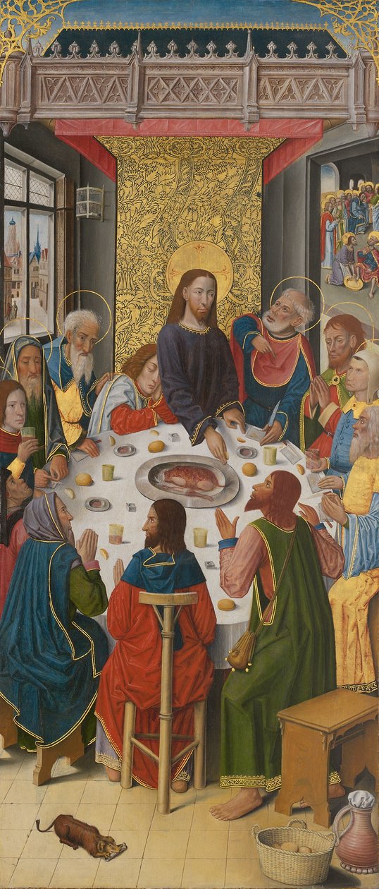Tafeln vom Hochaltar der Kartause von Saint-Honoré, Thuison-les-Abbeville: Das letzte Abendmahl von French School