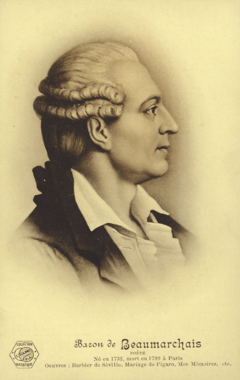 Pierre Beaumarchais, französischer Dramatiker von French School