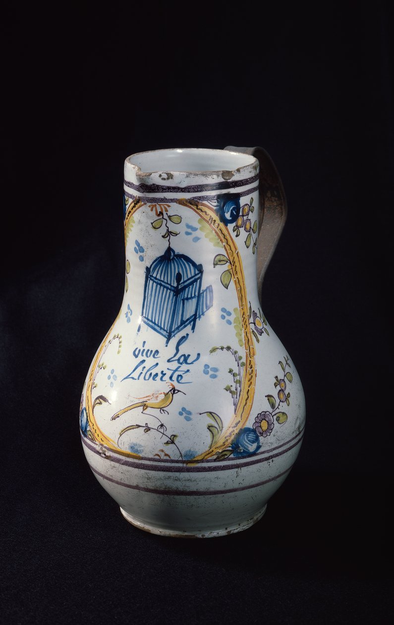 Krug mit der Inschrift Vive la Liberte, 1789 von French School