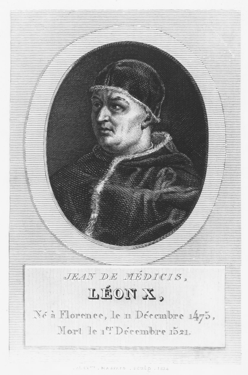Papst Leo X., Giovanni di Lorenzo de Medici von French School